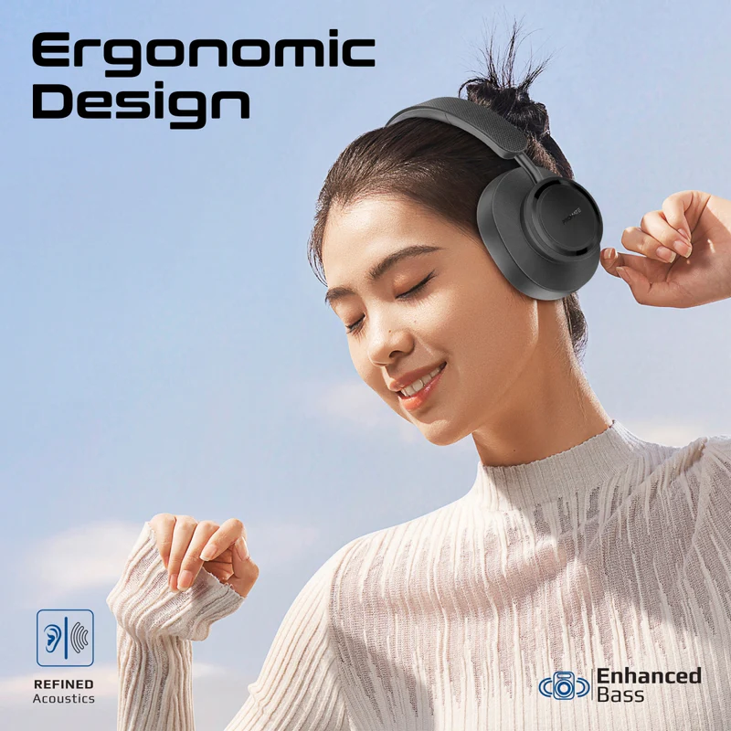 Promate Takt High Fidelity Over-Ear Stereo Wireless Headphones Promate Takt High Fidelity Over-Ear Stereo Wireless Headphones